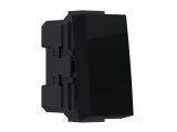 Acaelec Modys Διακόπτης Αλερετούρ 1P 10AX 250VAC IP20 Μαύρο Ματ (10101312303)