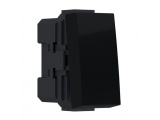Acaelec Modys Διακόπτης Απλός 1P 10AX 250VAC IP20 Μαύρο Ματ (10101312301)