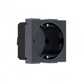 Acaelec Modys Πρίζα Σούκο 2P+E 16A 250VAC IP20 Ανθρακί (10101312420)