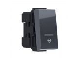 Acaelec Modys Mπουτόν με Ένδειξη & Σύμβολο Λυχνία 1P 10A 250VAC IP20 Ανθρακί (10101312427)