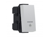 Acaelec Modys Mπουτόν με Ένδειξη & Σύμβολο Λυχνία 1P 10A 250VAC IP20 Ιβουάρ (10101312207)