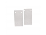 Aca Τάπες (2 τμχ) με Βίδες για Μαγνητική Ράγα Οροφής - Κρεμαστή Λευκή (MSRECW)
