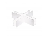 Aca Σύνδεσμος ''+'' για Μαγνητική Ράγα Οροφής - Κρεμαστή Λευκή (MSCROSSW)