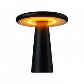 Aca Επαναφορτιζόμενο Led Επιτραπέζιο Φωτιστικό Μαύρο (LG8001)