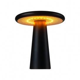 Aca Επαναφορτιζόμενο Led Επιτραπέζιο Φωτιστικό Μαύρο (LG8001)