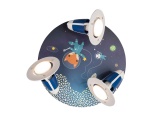 Elobra Παιδικό Φωτιστικό Τοίχου-Οροφής Σύννεφο με Αστροναύτες Μπλε Little Astronauts Space Mission (138403)