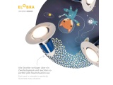 Elobra Παιδικό Φωτιστικό Τοίχου-Οροφής Σύννεφο με Αστροναύτες Μπλε Little Astronauts Space Mission (138403)
