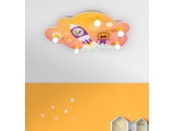 Elobra Παιδικό Φωτιστικό Οροφής Σύννεφο με Αστροναύτες Πορτοκαλί Little Astronauts Escape (137956)