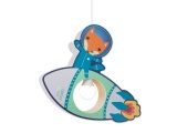 Elobra Παιδικό Κρεμαστό Φωτιστικό Οροφής με Αστροναύτες Μπλε Little Astronauts Rakete (137987)