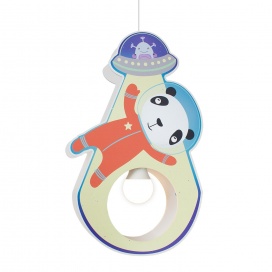 Elobra Παιδικό Κρεμαστό Φωτιστικό Οροφής Αστροναύτες Little Astronauts Panda (137994)