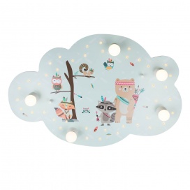 Elobra Παιδικό Φωτιστικό Τοίχου-Οροφής Σύννεφο Little Indians (135747)