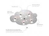 Elobra Παιδικό Φωτιστικό Τοίχου-Οροφής Σύννεφο με Αστέρια Star Cloud Πεντάφωτο (124574)