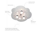 Elobra Παιδικό Φωτιστικό Τοίχου-Οροφής Σύννεφο με Αστέρια Star Cloud Τρίφωτο (124567)