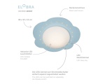Elobra Led Παιδικό Φωτιστικό Οροφής Μπλε Cloud (140017)