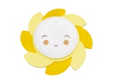 Elobra Led Παιδικό Φωτιστικό Τοίχου Κίτρινο Ήλιος Sun Siri Starlight Smile (137390)