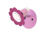 Elobra Παιδικό Φωτιστικό Τοίχου-Οροφής Ροζ Λουλούδια Σποτ Leiste Blüte (123706)