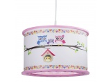 Elobra Παιδικό Κρεμαστό Φωτιστικό Οροφής Κουκουβάγια Ροζ Owl (131183)