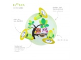 Elobra Παιδικό Φωτιστικό Τοίχου-Οροφής Κουκουβάγια Πράσινο Owl (128251)
