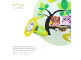 Elobra Παιδικό Φωτιστικό Τοίχου-Οροφής Κουκουβάγια Πράσινο Owl (128251)