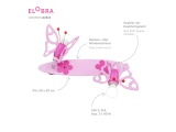 Elobra Παιδικό Φωτιστικό Τοίχου-Οροφής Δίφωτο Ροζ με Πεταλούδες & Λουλούδια Fairytale (122822)