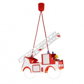 Elobra Παιδικό Κρεμαστό Φωτιστικό Οροφής Πυροσβεστικό Fire Department Fred (125694)