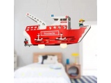 Elobra Παιδικό Κρεμαστό Φωτιστικό Οροφής Καράβι Πυροσβεστικής Fire Department Fred (135501)