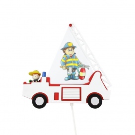 Elobra Παιδικό Φωτιστικό Τοίχου Πυροσβεστικό Fire Department Fred (125816)