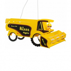 Elobra Παιδικό Κρεμαστό Φωτιστικό Οροφής Αλωνιστική μηχανή Κίτρινο Technology Markus (132661)