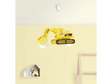 Elobra Παιδικό Κρεμαστό Φωτιστικό Οροφής Εκσκαφέας Κίτρινο Technology Bodo (128428)