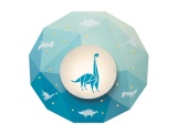 Elobra Led Παιδικό Φωτιστικό Οροφής Δεινόσαυροι Μπλε Trio Dinos (139851)