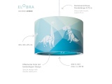 Elobra Παιδικό Κρεμαστό Φωτιστικό Οροφής Δεινόσαυροι Μπλε Dinos (139868)