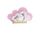 Elobra Led Παιδικό Πορτατίφ Σύννεφο Ροζ Μονόκερος Unicorn Fairytale Babsy (141182)