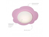 Elobra Led Παιδικό Φωτιστικό Οροφής Ροζ Cloud Starlight Small (139974)