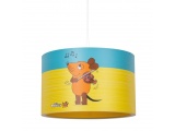 Elobra Παιδικό Κρεμαστό Φωτιστικό Οροφής Ποντικάκι Μπλε-Κίτρινο Mouse (140376)