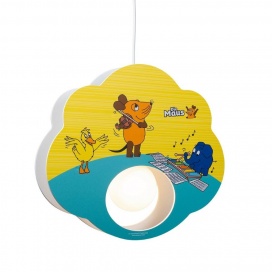 Elobra Παιδικό Κρεμαστό Φωτιστικό Οροφής Ποντικάκι Μπλε-Κίτρινο Mouse (140383)