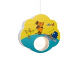 Elobra Παιδικό Κρεμαστό Φωτιστικό Οροφής Ποντικάκι Μπλε-Κίτρινο Mouse (140383)