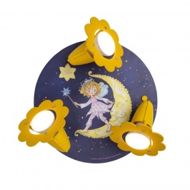 Elobra Παιδικό Σποτ Φωτιστικό Οροφής Πριγκίπισσα Lillifee Κίτρινο-Μπλε (138304)