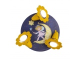 Elobra Παιδικό Σποτ Φωτιστικό Οροφής Πριγκίπισσα Lillifee Κίτρινο-Μπλε (138304)