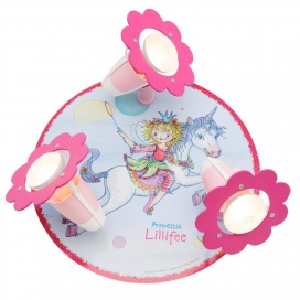 Elobra Παιδικό Σποτ Φωτιστικό Οροφής Πριγκίπισσα Lillifee Ροζ (130933)
