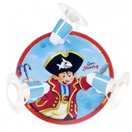 Elobra Παιδικό Σποτ Φωτιστικό Οροφής Πειρατής Capt’n Sharky Μπλε (130841)