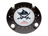 Elobra Παιδικό Φωτιστικό Οροφής Capt’n Sharky Μαύρο-Γκρι (130056)