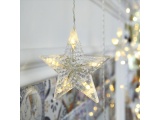 Star icicle 100 WW Led Λαμπάκια Βροχή 30-50cm Σταθερά Επεκτεινόμενα Max 3 Set 3m με Διάφανο Καλώδιο (X0610014202)