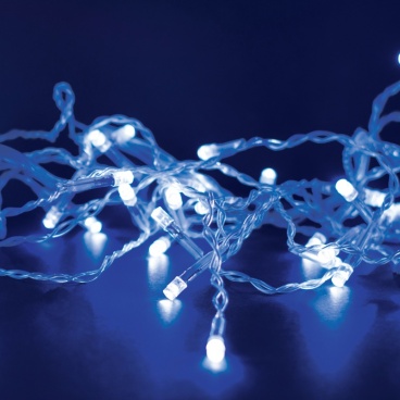 180 Led (3mm) Μπλε 9m με Διάφανο Καλώδιο & Πρόγραμμα (X08180622)