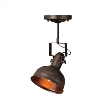 Aca Μονόφωτο Φωτιστικό Οροφής - Τοίχου Σκουριά (EG167071CR)