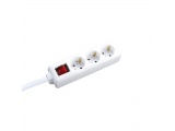 Acaelec Πολύπριζο 3 Θέσεων με διακόπτη & καλώδιο 3m 3x1.5mm² Λευκό (BMS20CS33)