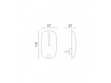 Spotlight Led Λαμπάκι Νυκτός 0.8W Λευκό (5909)