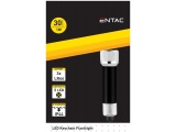 Entac Φακός 1W 5LED Μπρελόκ Μαύρο 3xLR44 (EFL-5LED-KC-BL)