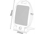 Entac Θερμαντικό 800W Quartz Λευκό (EPQH-0.8KW)