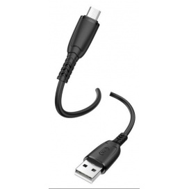 XO Καλώδιο Φόρτισης USB A σε Type C 25cm 6A Μαύρο (NB247)