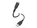 XO Καλώδιο Φόρτισης USB A σε Type C 25cm 6A Μαύρο (NB247)